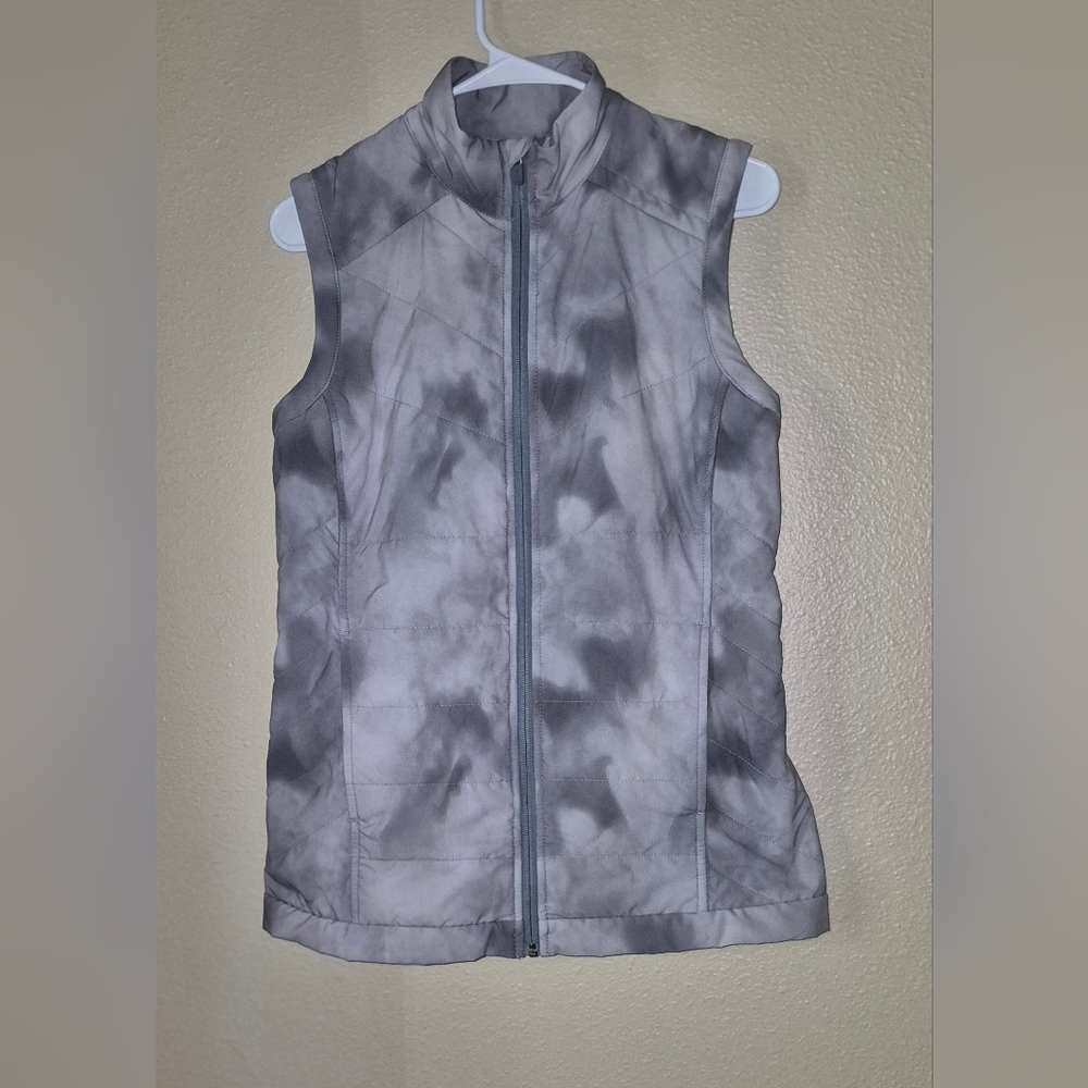Slazenger Women's Size Medium Tech Gray Puffer Golf Vest EUC
